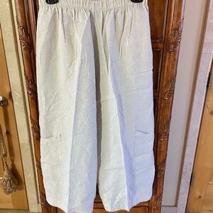 Bryn Walker Womens light linen pants. Size L